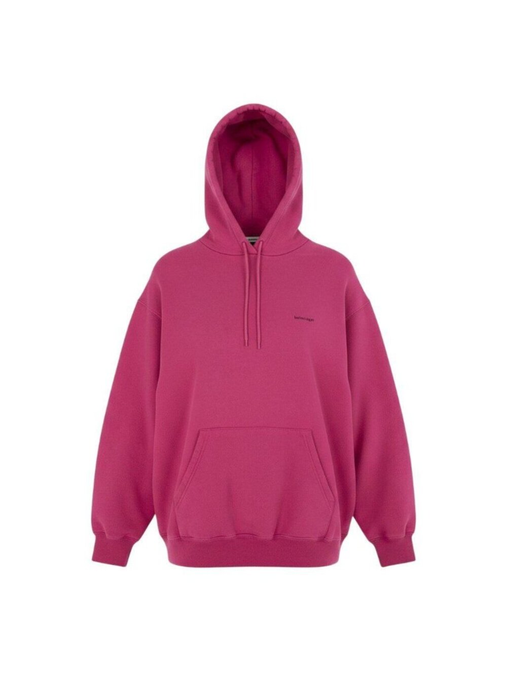 Balenciaga Pullover Hoodie Sweatshirt Logo Pink Cotton M